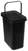 Cos gunoi Morud, negru,plastic, 12 litri, 35 x 29.5 x 19.5 cm