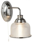 Aplica de perete design clasic Bistro II argintiu satin 2671-1SS SRT