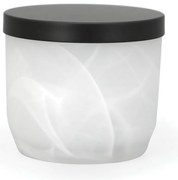 Organizator de baie alb pentru dischete demachiante, din sticlă Madison – Spirella