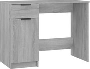 vidaXL Birou, gri sonoma, 100x50x75 cm, lemn compozit