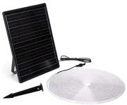 Bandă LED solară dimabilă LED/20W/3,2V 20 m 2700K IP65 + telecomandă