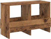 vidaXL Raft pentru reviste Lemn vechi 68,5 x 30 x 45 cm