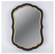 Oglindă de perete 34,5x23,2 cm negru/auriu