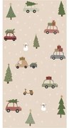 IB Laursen Servetele de servire CARS AND CHRISTMAS TREES 40x40 cm, 16 buc.