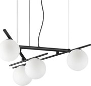Ideal Lux - Lustră LED pe cablu ATLAS 4xG9/3W/230V neagră