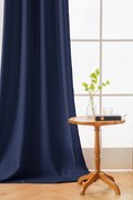 Draperie albastru inchis OXFORD 140x250 cm Agatat: Inele metalice