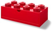 Cutie cu sertar pentru birou LEGO®, 31 x 16 cm, roșu