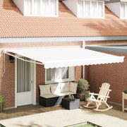 vidaXL Cortina Retractabilă Alb 400 × 300 cm Poliester