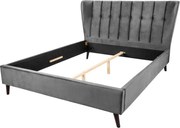 Pat dublu tapitat design modern Sixties 160x200cm, gri inchis A-6540995 VC