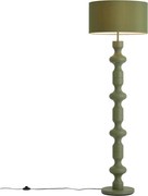 Lampă de podea retro verde cu abajur textil 160cm - Captain