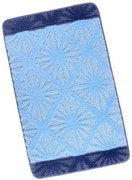 Bellatex Covora de baie Bany Paprsek albastru, 60x 100 cm