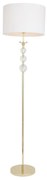 Lampadar design elegant REA alb/auriu