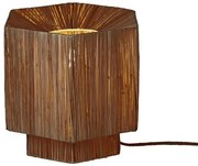 Veioza/Lampa Eco din Rafie, Panama octogon S, maro