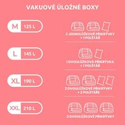 Compactor Cutie de depozitare în vid cu sac L, 50 x 65 x 15,5 cm, L