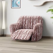 Huse bielastice OCEANO NOU bordo-maroniu fotoliu de relaxare (l. 70 - 90 cm)