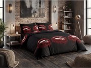 Lenjerie de pat din microfibra ROUGEA negru Dimensiune lenjerie de pat: 70 x 80 cm | 140 x 200 cm