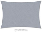 Parasolar cu unghiuri drepte, 2 x 4 m, cu inele de fixare, poliester, respirabil