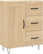 vidaXL Servantă, stejar sonoma, 69,5x34x90 cm, lemn compozit