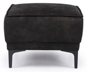 Taburet gri antracit cu tapițerie din imitație de piele Copenhagen – Scandic