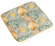 Bellatex Perna Adéla netedă Monstera, trandafirgalben, 40 x 40 cm