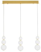 Lustra dimabila moderna cu 3 pendule LED FLEA