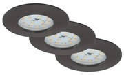 SET 3x corp de iluminat LED dimabil pentru baie ATTACH LED/6,5W/230V IP44 Briloner 7295-031