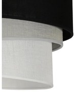 Lustră pe cablu Duolla TRIO 1xE27/15W/230V d. 45 cm negru/gri/alb