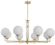 Lustra 8 brate moderna realizata manual Artu Glass