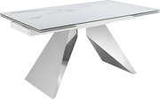 Masa extensibila deosebita design LUX Porcelain Marble 160-240cm