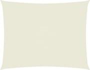 vidaXL Pânză parasolar, crem, 2,5x4 m, țesătură oxford, dreptunghiular