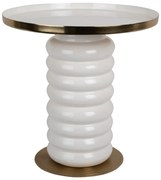 Măsuță auxiliară rotundă din metal ø 41 cm Ruby – Leitmotiv