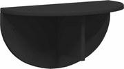 vidaXL Raft de perete Pe perete Negru 48 x 24 x 24 cm Lemn compozit