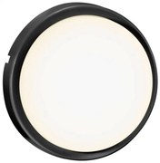 Aplica LED de perete pentru iluminat exterior design modern IP54 Cuba Energy Round negru 2019161003 NL