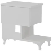 Măsuță de noptieră Cast White