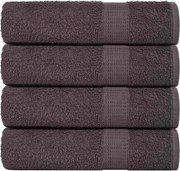 vidaXL Prosoape de baie, FROGN, 4 buc., antracit, 100x150 cm, 360 g/m²
