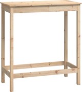 vidaXL Masă de bar, 100x50x110 cm, lemn masiv de pin