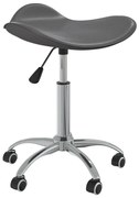 vidaXL Scaun pentru salon spa, gri, piele ecologică