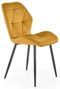 Scaun K453 velvet mustariu
