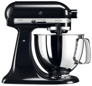 Mixer planetar KitchenAid Artisan Elegance 5KSM125EOB, 300W, 4.8 litri, Actionare directa, 10 viteze, Negru