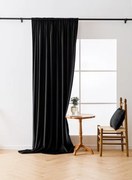 Draperie opaca neagra VELVET 140x250 cm Agatat: Rejansa