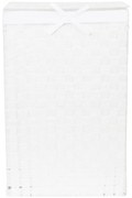 Coș de rufe cu capac Compactor Laundry Linen, înălțime 60 cm, alb