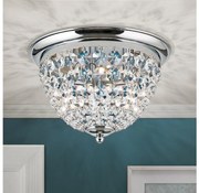 Plafonieră de cristal Orion DLU 1840/35 PLAFOND 3xE27/40W/230V d. 35 cm crom