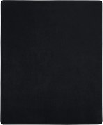 vidaXL Cearșaf de pat cu elastic, 2 buc., negru, 180x200 cm, bumbac