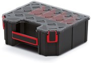 Organizator servieta 28,4 × 24,3 × 10,5 cm II, separatoare, negru
