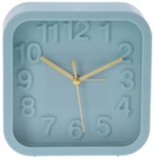 Ceas cu alarma, 13.2x5.2x13.2 cm, albastru