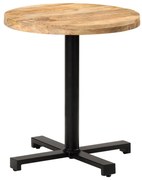 vidaXL Masă de bistro rotundă, Ø70 x 75 cm, lemn de mango brut