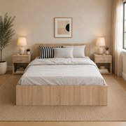 Set 2 Noptiere Remi, 1 Sertar, Stejar Sonoma, 40 x 35 x 40 cm