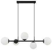 Candelabru suspendat pe cablu MADDIE 5xE14/5W/230V negru