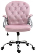 Scaun birou SIB 1304, Catifea, Roz