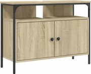 vidaXL Dulap chiuvetă baie, stejar sonoma, 80x30x60 cm, lemn prelucrat